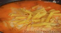 Макароны с фаршем в молочно-сырном соусе (на сковороде)